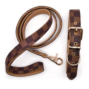 Luxury Dog Collar Set - The Classy Canine Collection - Dapper Check